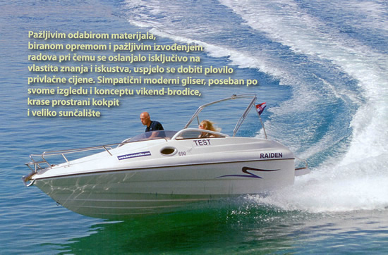 Plovilo Raiden 690 Sport